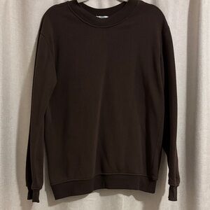 Women's Chocolate Brown Crewneck Sweatshirt